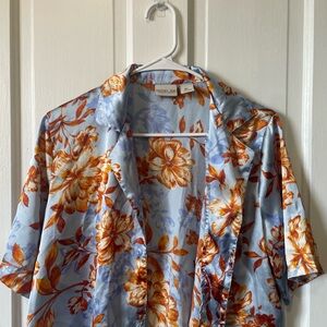Rachel Zoe Multicolor floral crop pjs with shorts
